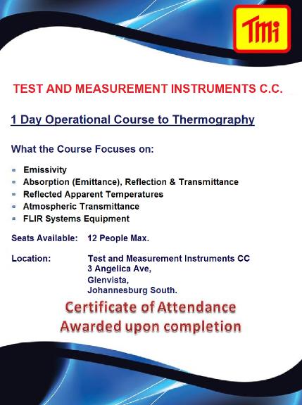 One day operational Thermography course.